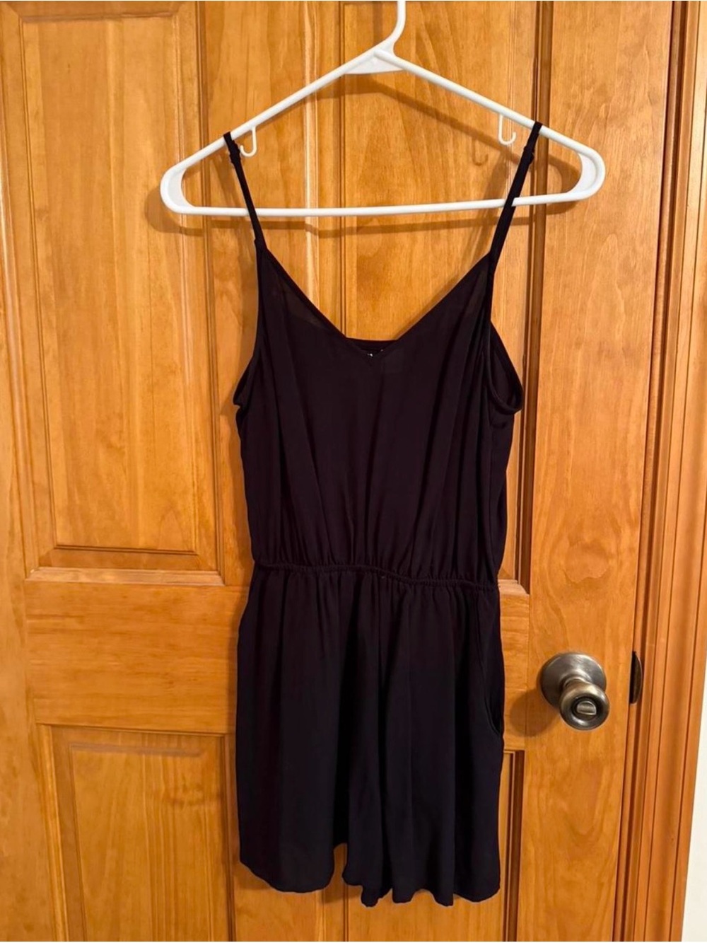 H&M Black Romper With Pockets